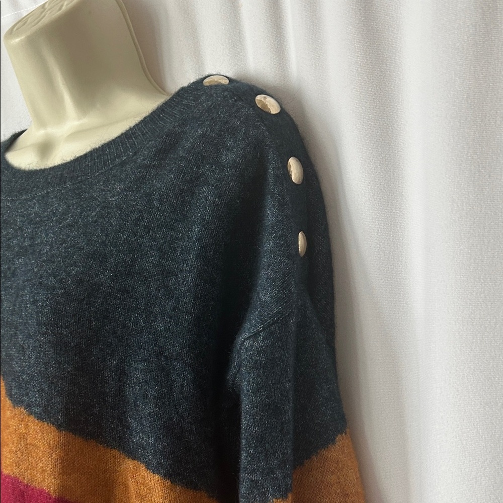 Sezane NWT Multicolor Luxurious Merino Wool Mohair Sweater Top **Size S** ๐บ๐บ - Picture 4 of 7